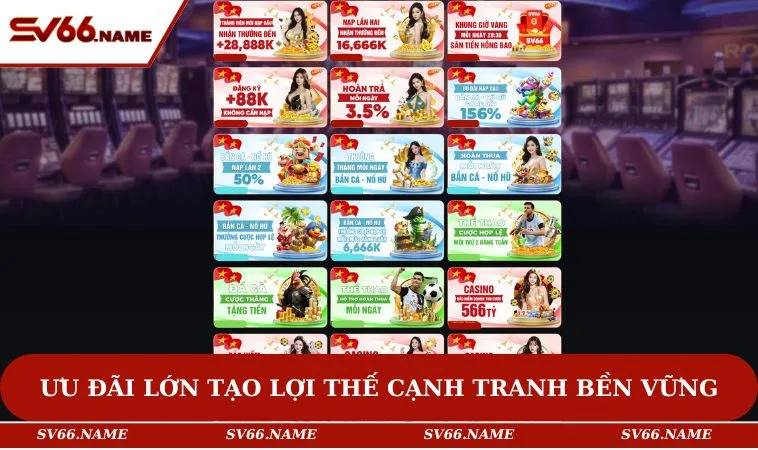 Giới thiệu SV66 3 Ưu đãi lớn tạo lợi thế cạnh tranh bền vững